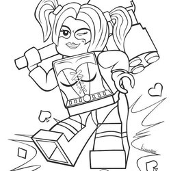 Get This Harley Quinn Coloring Pages For Grown Ups