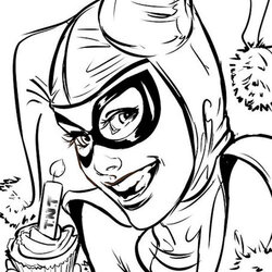 Very Good Harley Quinn Coloring Pages Best For Kids Print