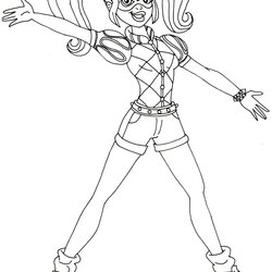 Sublime Harley Quinn Printable Coloring Pages Templates