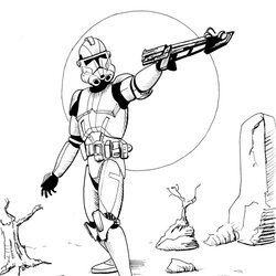 Superlative Star Wars Coloring Pages Free Printable Clone Trooper Of