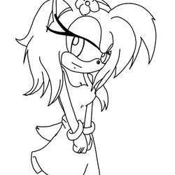 Amy Rose Coloring Pages To Download And Print For Free Older