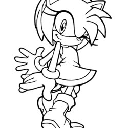 The Highest Standard Amy Rose Coloring Pages To Download And Print For Free Sonic Hedgehog Printable Color