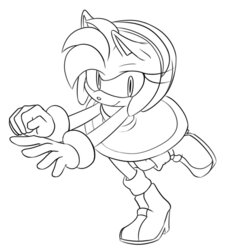 Amy Rose Coloring Pages To Download And Print For Free