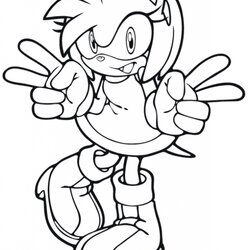 Champion Amy Rose Coloring Pages At Free Printable Sonic Boom Color Print Drawing Template Beautiful Comments