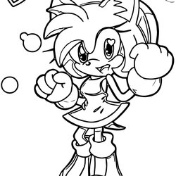 Eminent Amy Rose Drawing Free Download On Sonic Coloring Pages Boom Hedgehog Pink Cute Crush Beauty Games