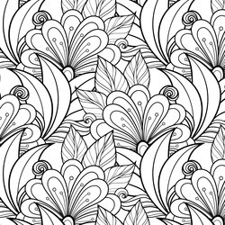 Magnificent Floral Coloring Pages For Adults Best Kids Patterns