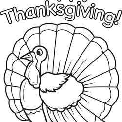 Perfect Printable Thanksgiving Turkey Coloring Page For Kids Pages Happy Christian Cute Grade Toddler Color