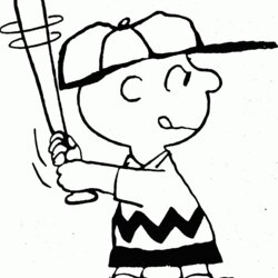 Superb Charlie Brown Characters Coloring Pages Home Snoopy Peanuts Softball Teaching