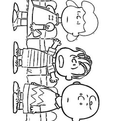 Splendid Charlie Brown Coloring Pages