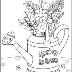 Great Hello Spring Coloring Pages To Welcome Season Kids Activities Blog