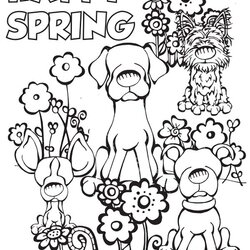 Exceptional Spring Coloring Pages Dr Odd April Print Printable Kids Happy Adults First Sheets Color