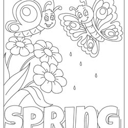 Wonderful Free Printable Coloring Pages For Spring Home Design Ideas Illustrations Page