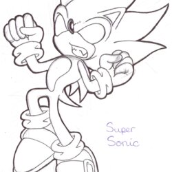Fantastic Dark Sonic The Hedgehog Coloring Pages