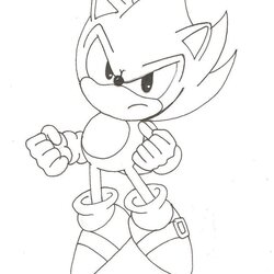 Tremendous Free Dark Sonic Coloring Pages Images Of Tracing Pictures Best Super Classic Hedgehog Drawing