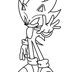 Cool Dark Sonic Coloring Pages Book