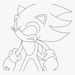Dark Sonic Coloring Pages Download Page Transparent