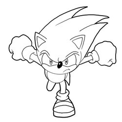 Exceptional Dark Sonic Coloring Pages Cartoon Hedgehog Print