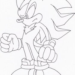 Dark Sonic Coloring Pages Home Shadow Hedgehog Para Print Popular Library