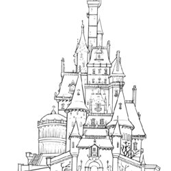 Peerless Free Printable Castle Coloring Pages For Kids Disney Drawing Magic Kingdom Castles Disneyland Adults