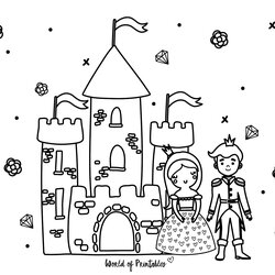 Fine Castle And Princess Coloring Pages The Set Includes Facts About Parachutes Prince