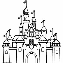 Printable Castle Coloring Pages For Kids Disney