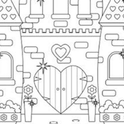 Cool Princess Castle Colouring Page With Images Coloring Pages