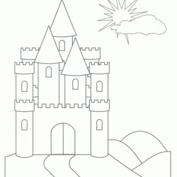 Sterling Free Printable Castle Coloring Pages For Kids Cinderella Page