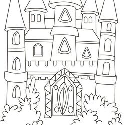 Princess Castle Coloring Page Home Colouring