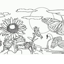 High Quality Coloring Pages For Adults Nature Home Popular Printable