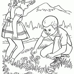 Great Coloring Pages For Adults Nature Home Printable Farm Kids Color Colouring Scenes Easy Children Print