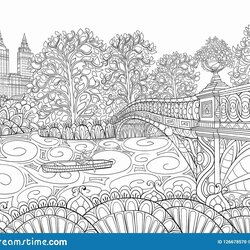 Very Good Nature Coloring Pages For Adults Barry Landscape Relaxing
