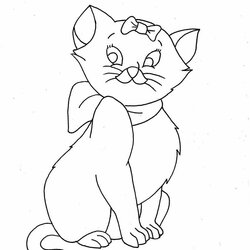 Matchless Free Printable Cat Coloring Pages For Kids Cats Kitten Animal Cartoon Cute Female Print Color Nick