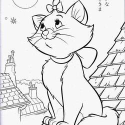 Marvelous Coloring Pages Cats And Kittens Free Printable