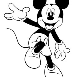 Eminent Mickey Mouse Coloring Pages Disney Book Cheerful