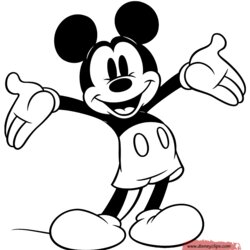 Sterling Classic Mickey Mouse Coloring Pages World Of Wonders Book Disney Minnie Cheerful