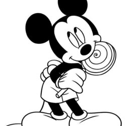 Wizard Learning Through Mickey Mouse Coloring Pages Lollipop Minnie Mickeys
