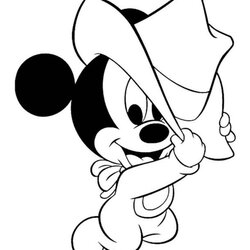 High Quality Mickey Mouse Coloring Pages Free Printable Cute Your Toddler Will Love
