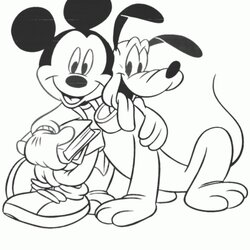 Fine Free Printable Mickey Mouse Coloring Pages For Kids
