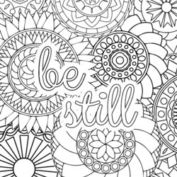 Terrific Printable Mindfulness Coloring Pages To Help You More Present Sheets Still