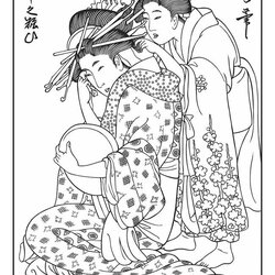 Swell Japanese Coloring Pages