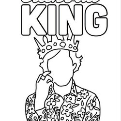 Preeminent Coloring Pages Free Printable For Kids King Logo Page