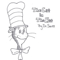 Sublime Dr Seuss Quotes Coloring Pages Hat Cat Printable Sheets Birthday Book Preschool Fish Templates