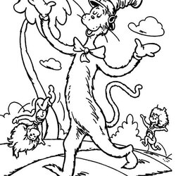 Marvelous Printable Dr Seuss Coloring Pages For Kids In Birthday