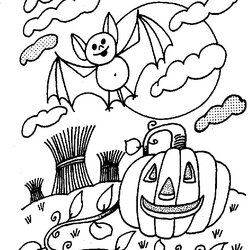 Wonderful Halloween Coloring Pages Free To Download Cute