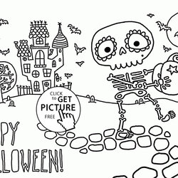 Excellent Wonderful Picture Of Cute Halloween Coloring Pages Printable