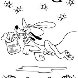 Admirable Cute Halloween Coloring Pages For Kids Pluto Printable Sheets Print Fun Para Size Color Episodes