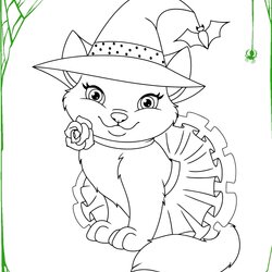 Cute Halloween Coloring Pages Book To Print Shop