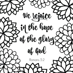 Eminent Free Christian Coloring Pages For Preschoolers At Bible Verse Printable Adults Kids Scripture Romans