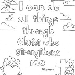 Fine Wonderful Christian Coloring Pages Youth For