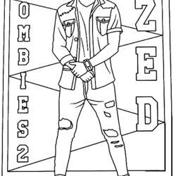 The Highest Standard Disney Zombies Coloring Pages Printable For Free Download Zed